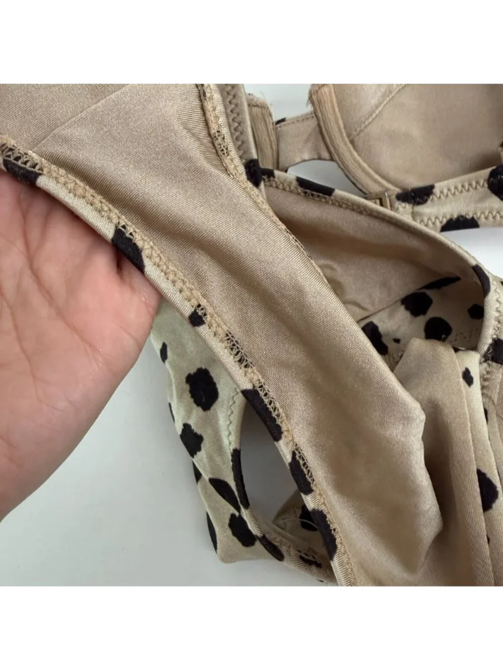 Triangl Swimwear Cheetah Print Bikini XS Top (A-C cup), Medium Bottom (8-10)